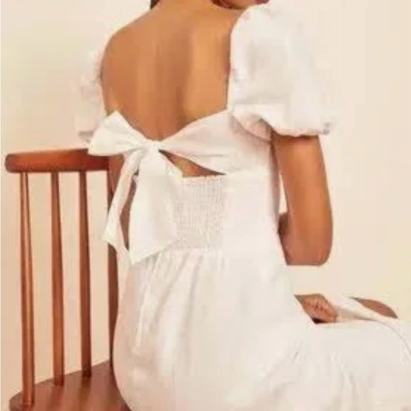 Reformation Denver Linen Dress Size 6 - Picture 4 of 4